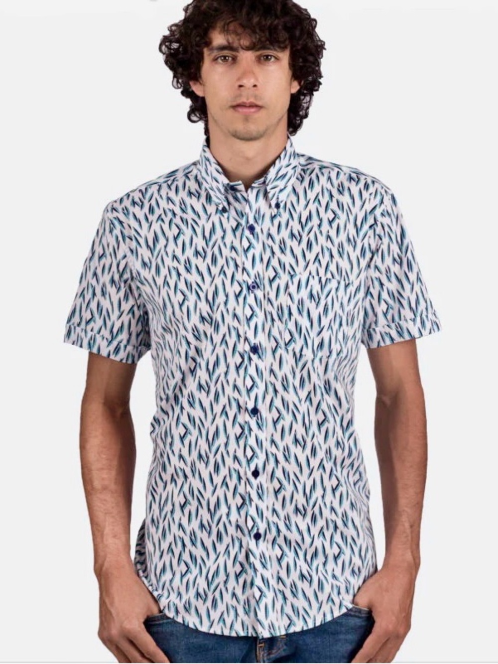 Ted Baker London Printed Button-Down